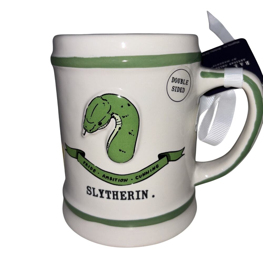 Rae Dunn Harry Potter Hogwarts Houses Slytherin Coffee Tea Mug NEW